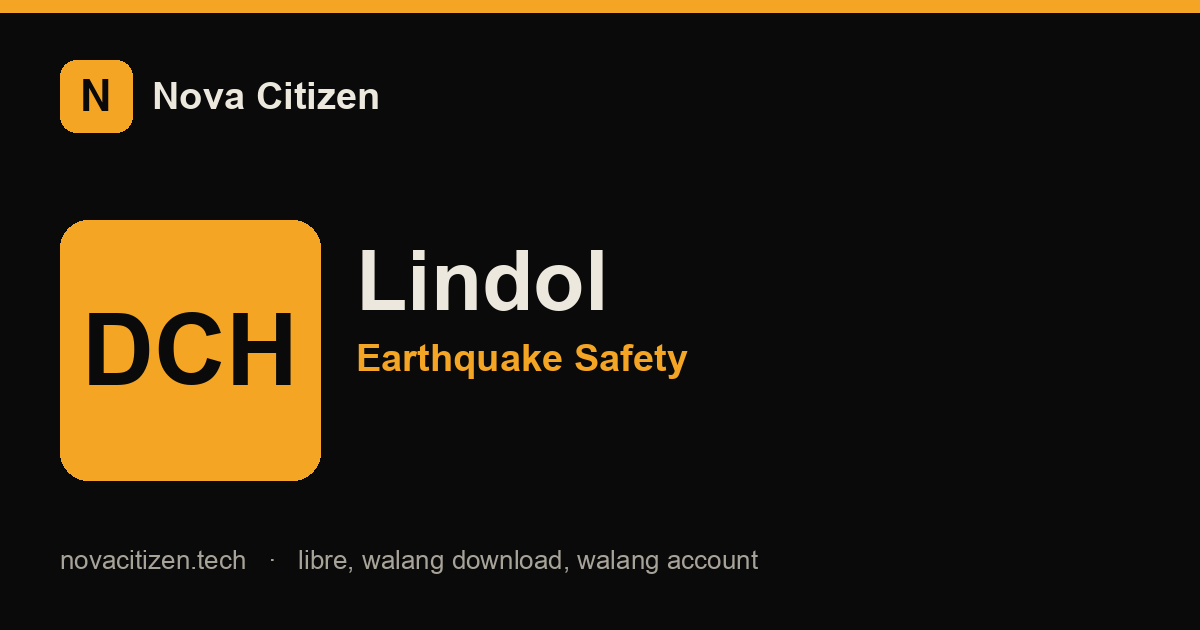 Lindol: earthquake-safety hero (Nova Citizen)