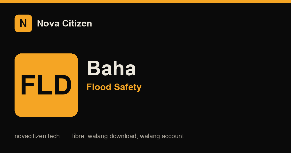 Baha: flood-safety hero (Nova Citizen)