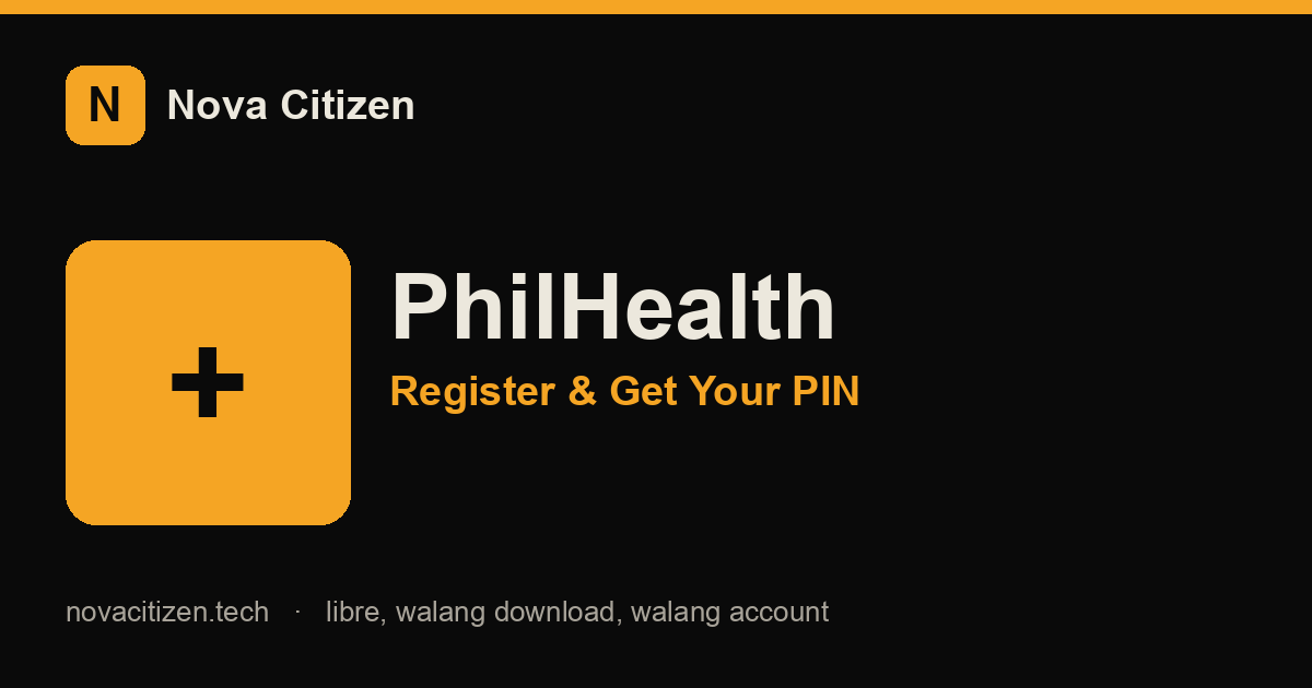 PhilHealth Registration hero (Nova Citizen)