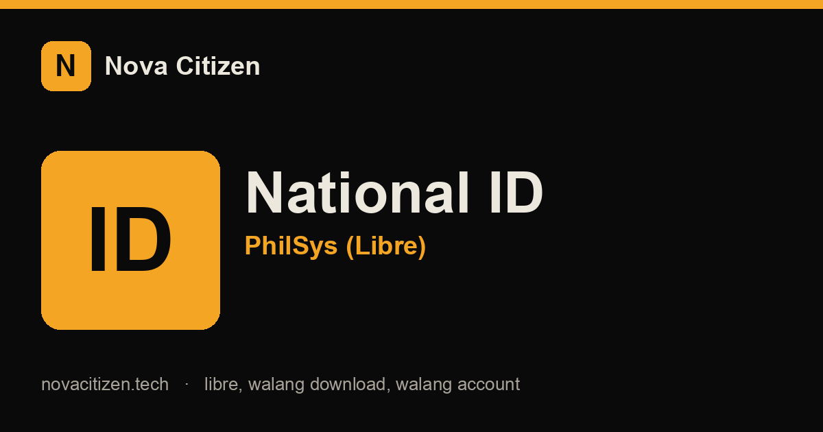 PhilSys National ID hero (Nova Citizen)